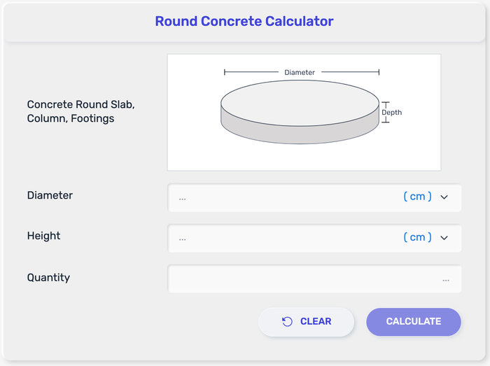 Concrete Cylinder Calculator